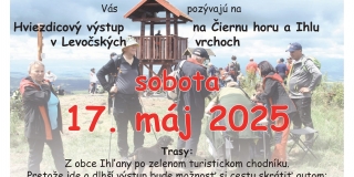 Hviezdicový výstup na Čiernu horu a Ihlu v Levočských vrchoch - 17.05.2025