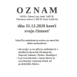 Oznam  - Ambulancia TaPCH 